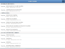 Tablet Screenshot of clubecalibra.com.br
